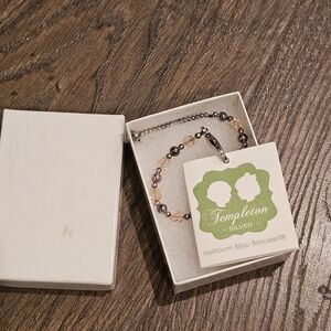 Templeton Silver Baby Pacifier Clip Bracelet